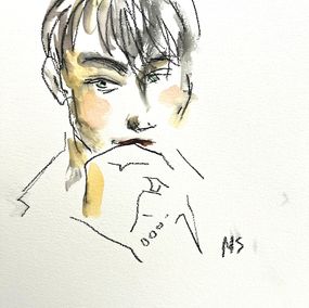 Fine Art Drawings, Young Leo. From The art, culture & society Series series, Manuel Santelices
