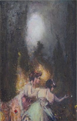 Gemälde, Servil syster dunkel skog, Max Book