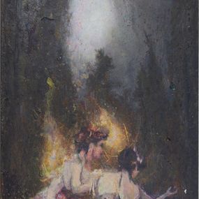 Painting, Servil syster dunkel skog, Max Book
