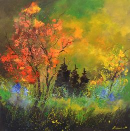 Painting, Autumn light, Pol Ledent