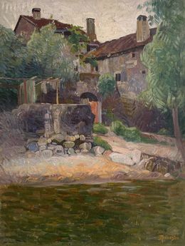 Gemälde, Bord de rivière, Albert Silvestre