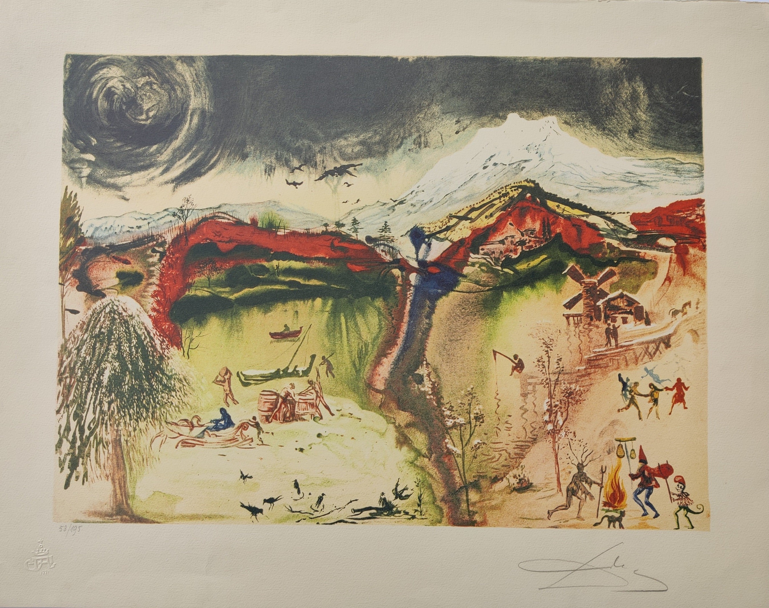 Salvador Dali, Autumn from Four Seasons Salvador Dali, Autumn from Four Seasons