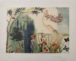Print, Spring from Four Seasons, Salvador Dali