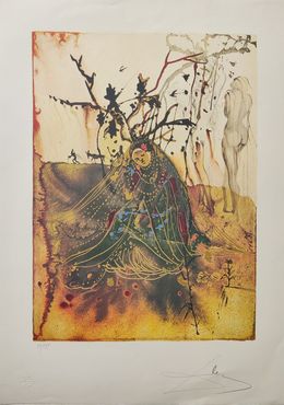 Print, Summer from Four Seasons, Salvador Dali