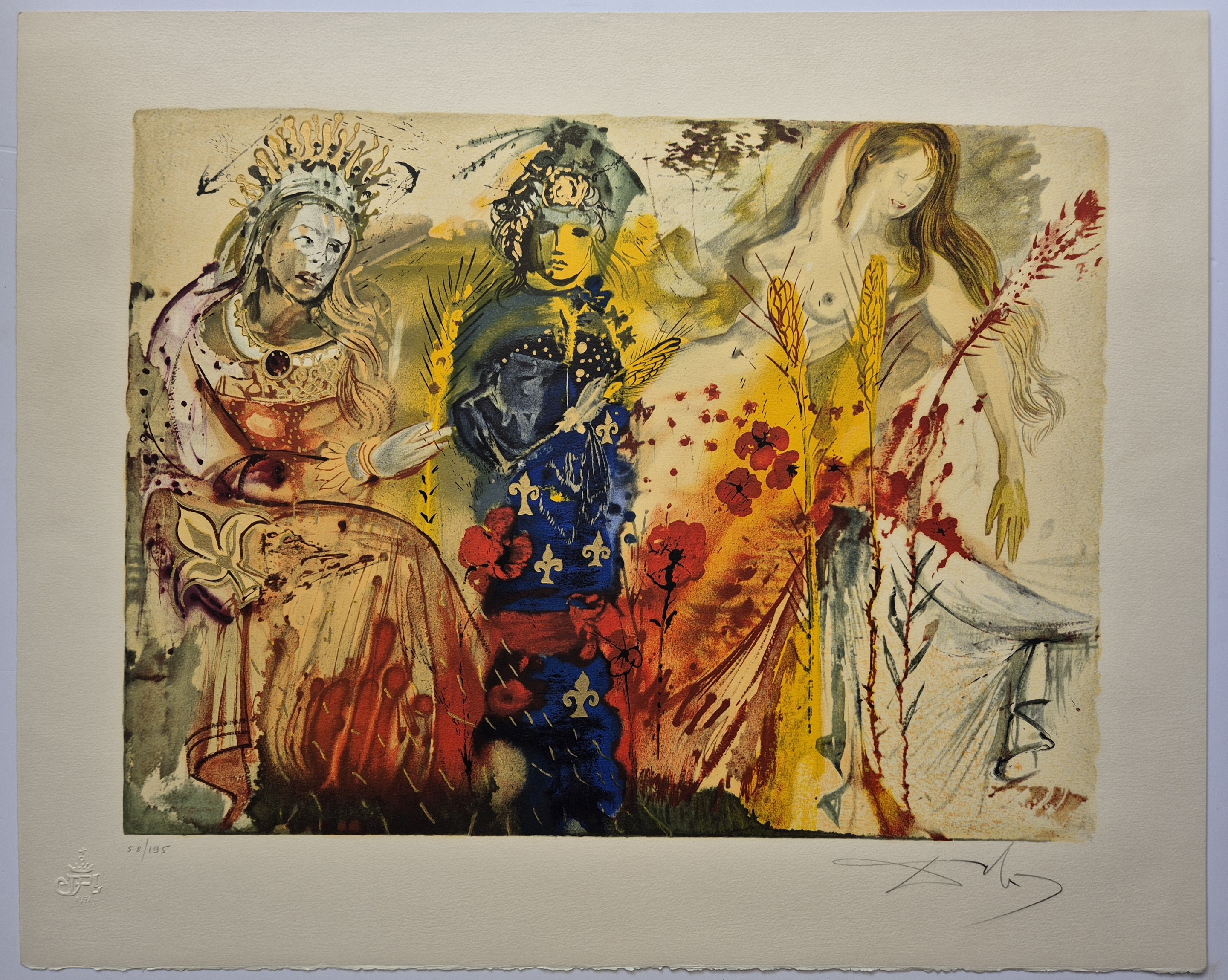 Salvador Dali, Winter from Four Seasons Salvador Dali, Winter from Four Seasons