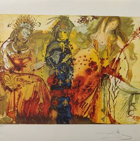 Print, Winter from Four Seasons, Salvador Dali