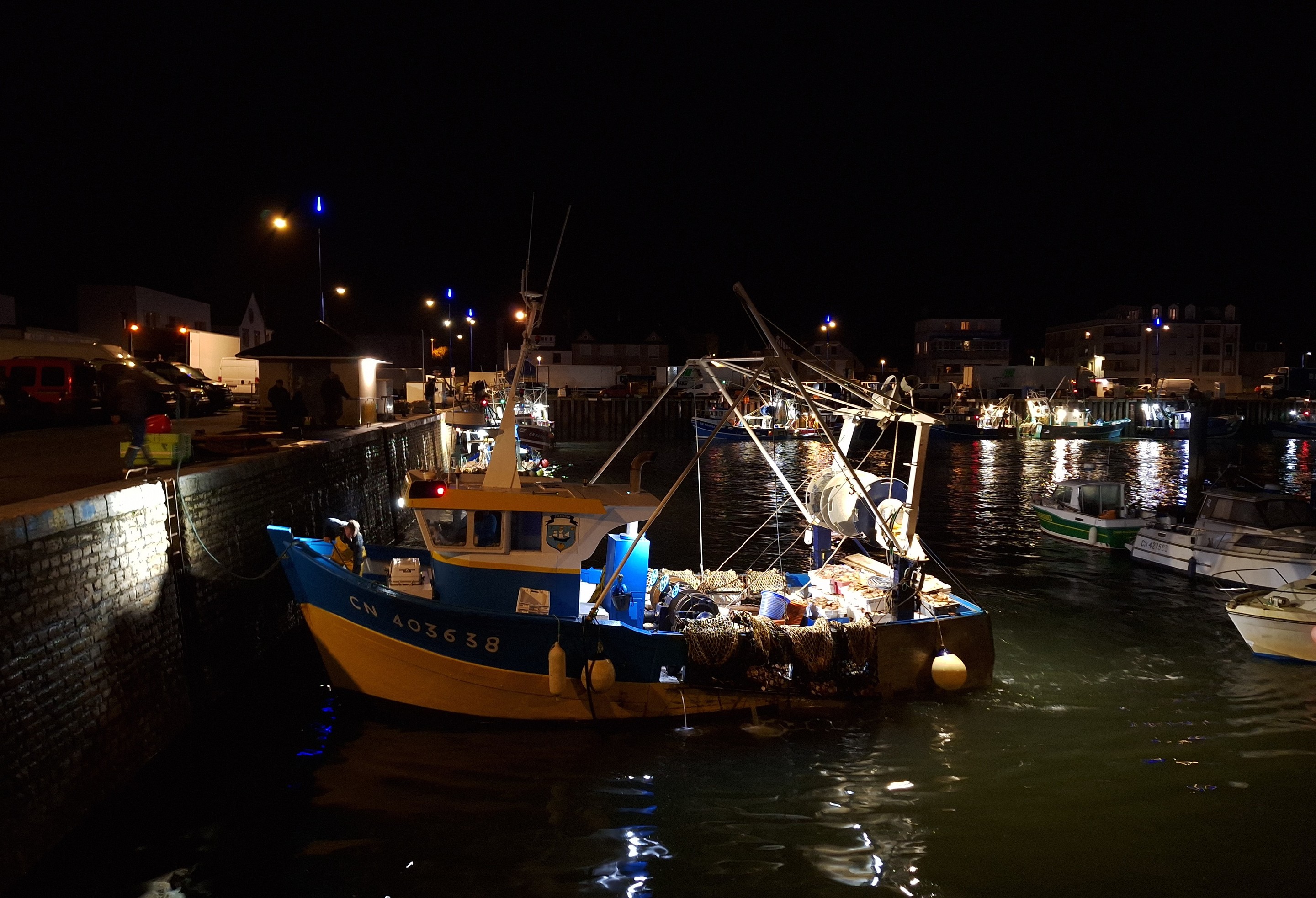 Dominique Leroy, Normandie. Rentrée des pêcheurs au port. 2 Dominique Leroy, Normandie. Rentrée des pêcheurs au port. 2