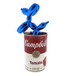 Sculpture, PopArt - Campbell soup x Balloon Dog Blue, Koen Betjes
