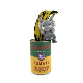 Escultura, PopArt - Campbell soup x Warhol Banana x Pikachu, Koen Betjes