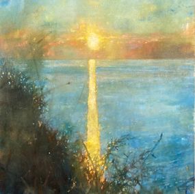 Painting, Sea View at Tresaith, Bill Bate
