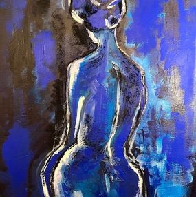 Peinture, Dos bleu, Catherine Muguet