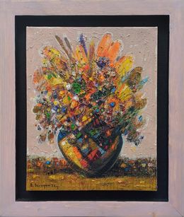 Painting, Vibrant Bouquet, Aram Sevoyan