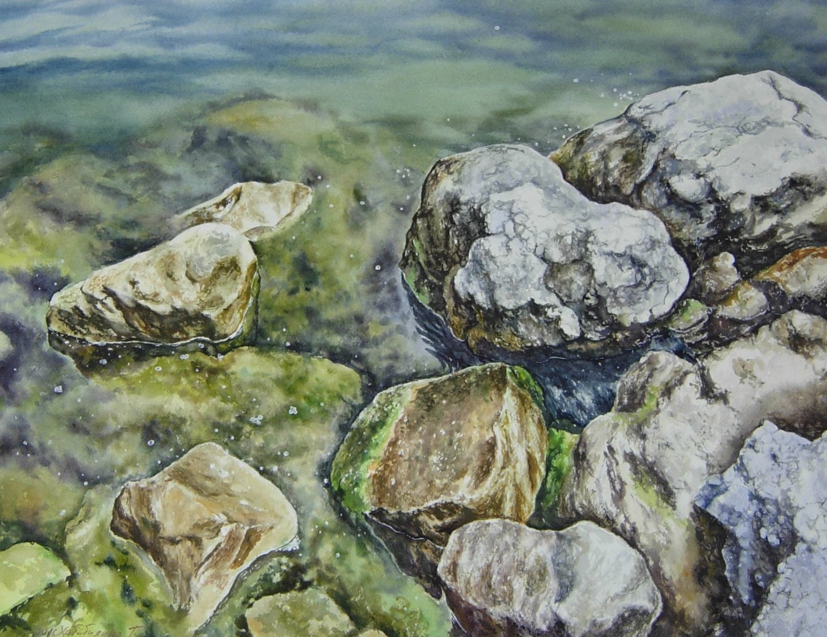 Giulnara Khabibulina, Rocky shore. Giulnara Khabibulina, Rocky shore.
