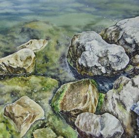 Painting, Rocky shore., Giulnara Khabibulina