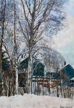 Painting, Winter Brenna 2, Nadezda Stupina