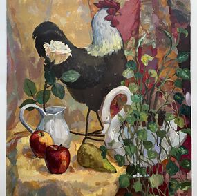 Pintura, Still life with chicken, Nadezda Stupina