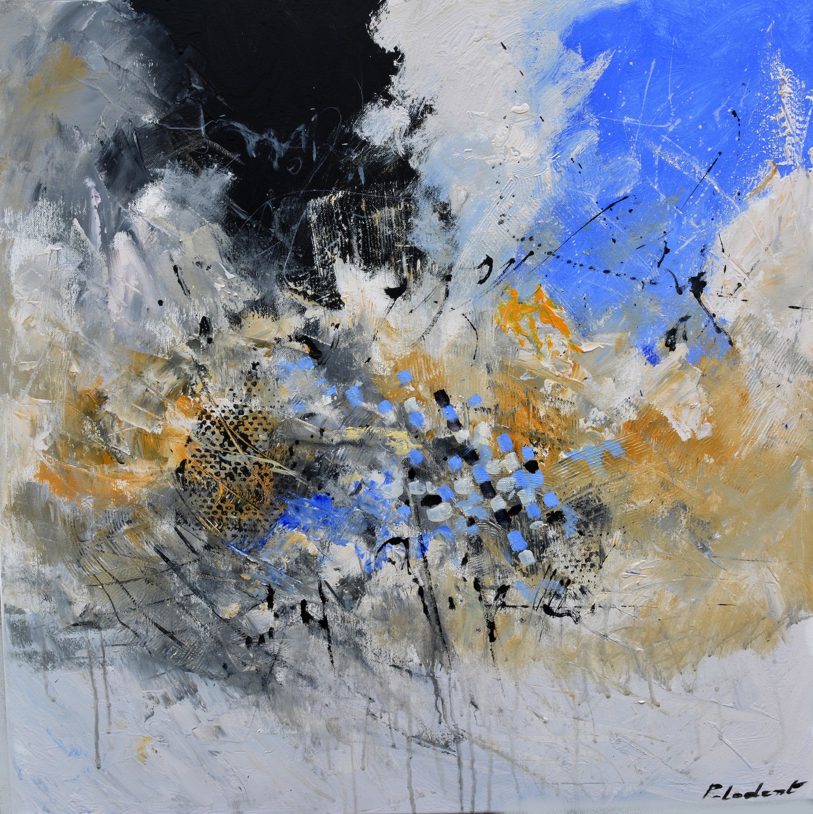 Pol Ledent, The blue chess game Pol Ledent, The blue chess game