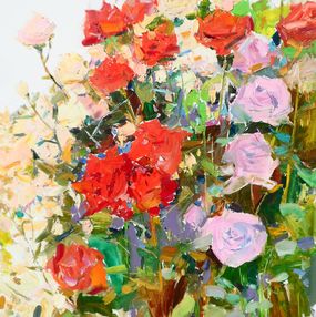 Peinture, Roses in my garden, Yehor Dulin