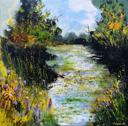 Painting, Pond 8824, Pol Ledent
