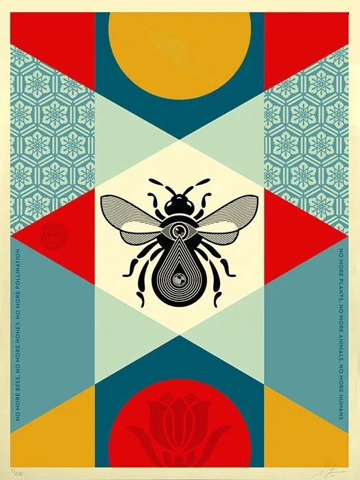 Shepard Fairey (Obey), Bee Geometric (Light) Shepard Fairey (Obey), Bee Geometric (Light)