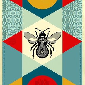 Drucke, Bee Geometric (Light), Shepard Fairey (Obey)