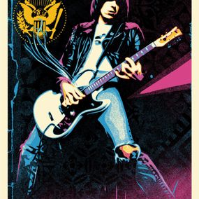 Edición, Johnny Ramone smokin’ strings, Shepard Fairey (Obey)