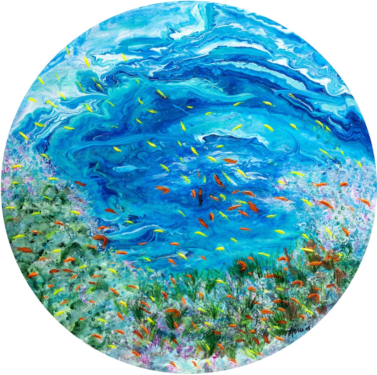 Moniq, Le lagon - série Fonds marins Moniq, Le lagon - série Fonds marins