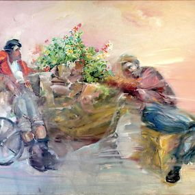 Painting, The Florist, Hassan Jouni
