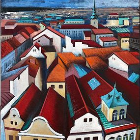 Painting, Dear City-Prague, Tigran Pogosyan