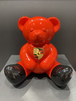 Sculpture, Gacko bear love pop art Porsche, André Gacko