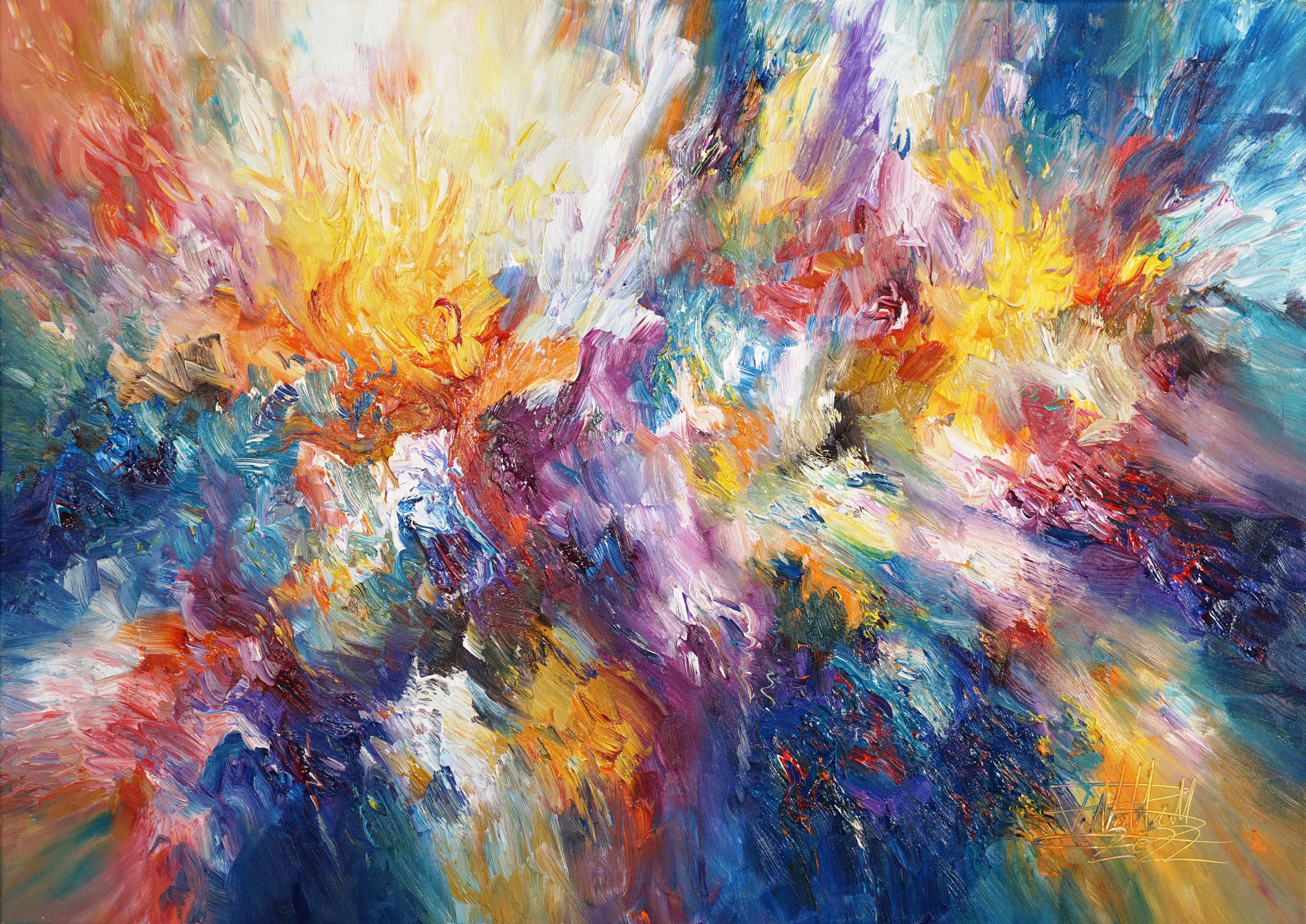 Peter Nottrott, Mystery Colour Clouds M 1/Oil Peter Nottrott, Mystery Colour Clouds M 1/Oil