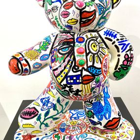 Sculpture, Gacko bear la vie, André Gacko