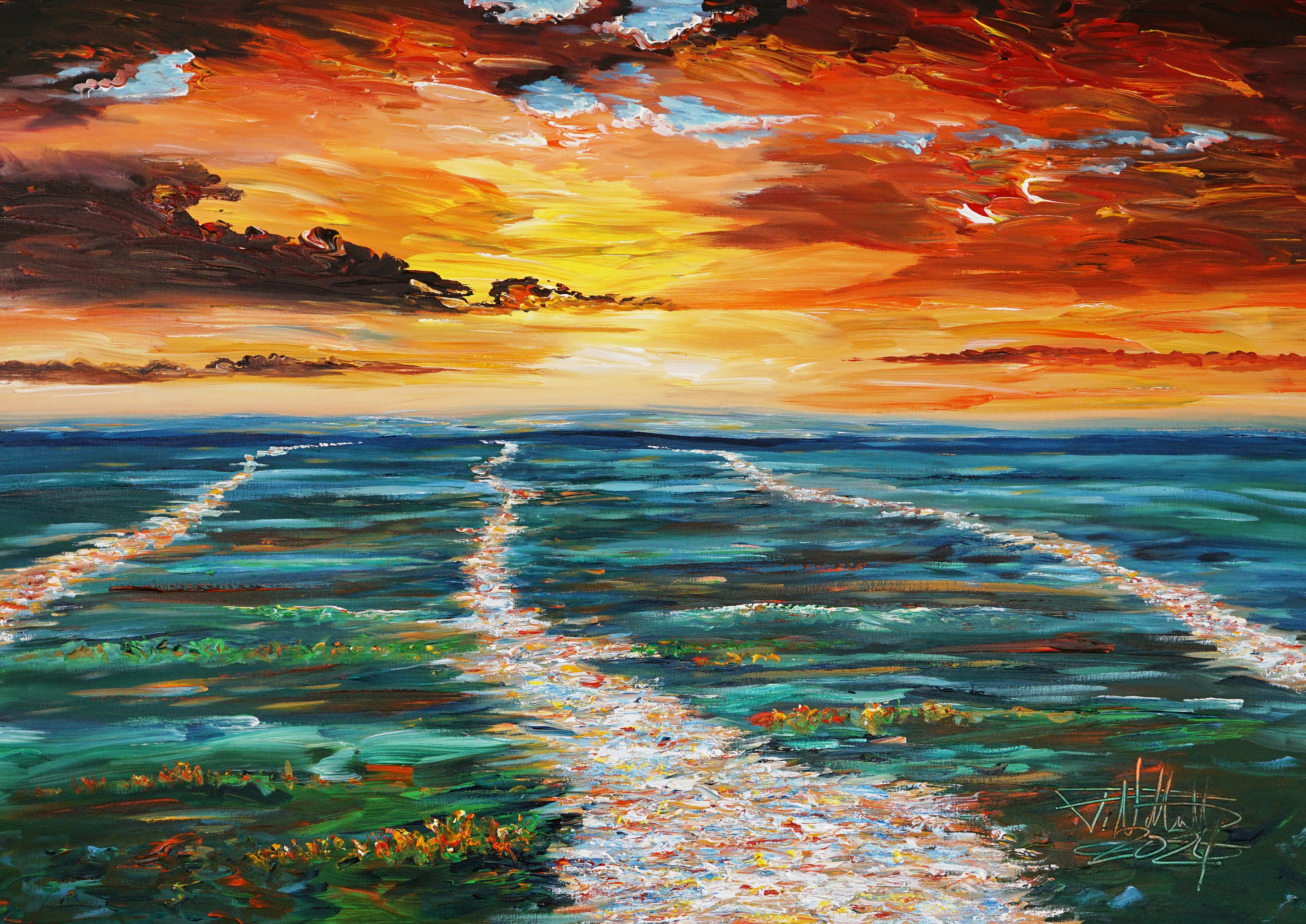 Peter Nottrott, Romantic Evening Landscape M 5 Peter Nottrott, Romantic Evening Landscape M 5