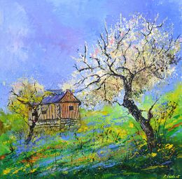 Painting, Spring in Normandy, Pol Ledent