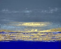 Peinture, Sun on the sea, Brigitte Dravet