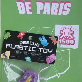 Sculpture, Invader Rescue Plastic Toy, Invader