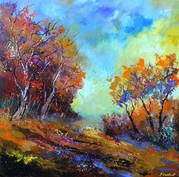 Painting, Colourful landscape, Pol Ledent