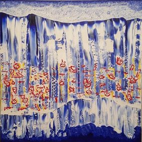 Gemälde, Blue landscape, blue poetry, Kjell Fagerheim