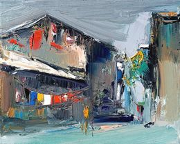 Painting, Village everyday life, Vlas Ayvazyan