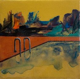 Painting, Golden hours, Nora Ampova