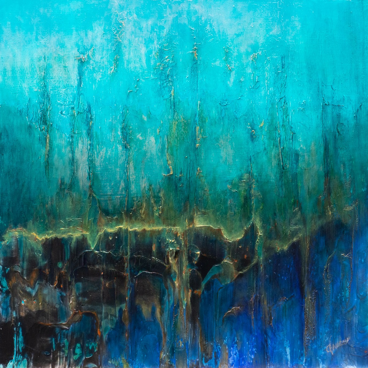 Thierry Nauleau, Mangrove - Forêt et paysage tropical semi-abstrait Thierry Nauleau, Mangrove - Forêt et paysage tropical semi-abstrait