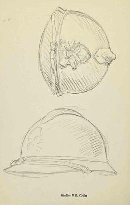Fine Art Drawings, Helmets, Paul Emile Colin