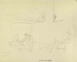 Fine Art Drawings, Treating Soldiers, Paul Emile Colin