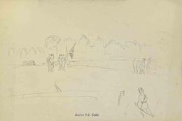 Dibujo, The Campsite, Paul Emile Colin