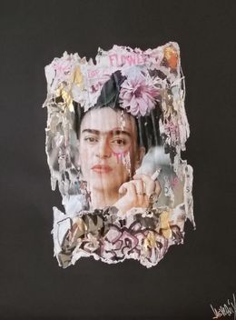 Painting, Frida Kahlo Flowers, Lasveguix