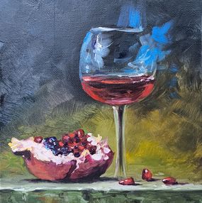Painting, Crimson Reflections, Narek Qochunc