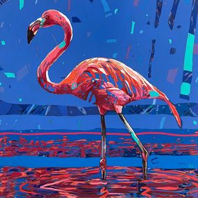 Gemälde, Flamingo 26, Rafal Gadowski