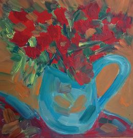 Painting, My lovely red tulips, Natalya Mougenot