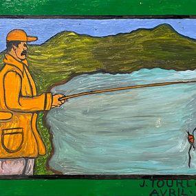 Gemälde, Le pêcheur 3, Jean Tourlonias