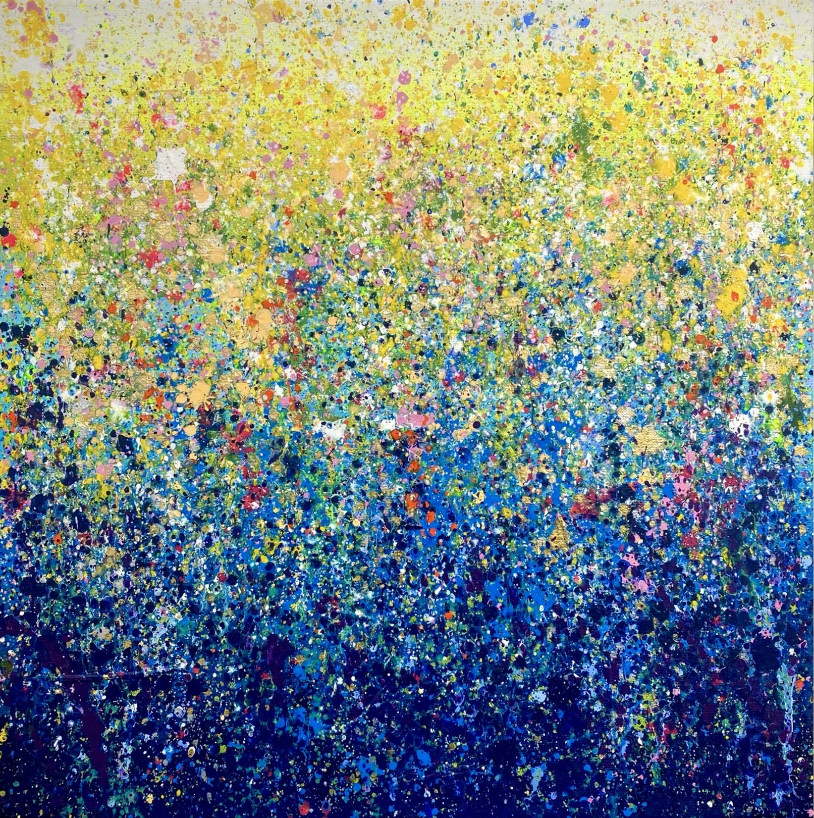 Tableau contemporain abstrait coloré Spring Memories